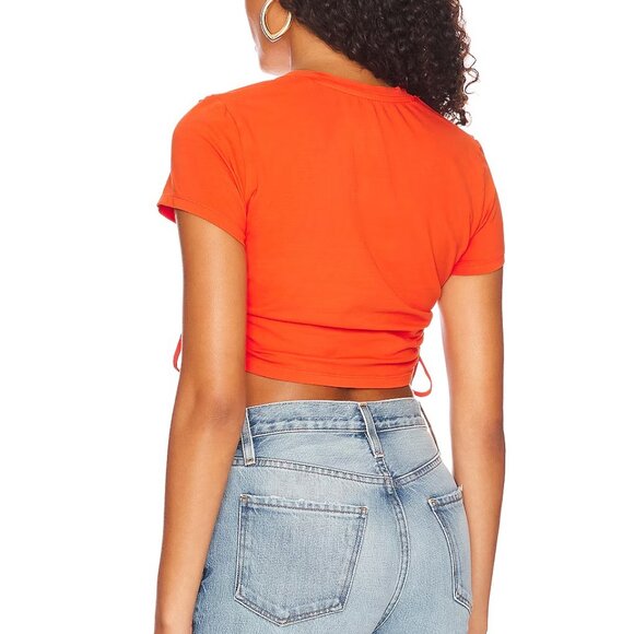 NEW | LITA by Ciara x Revolve Crop Tee in Cherry Tomato Orange XL - Picture 2 of 11